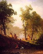 Albert Bierstadt The Wolf River, Kansas oil painting reproduction